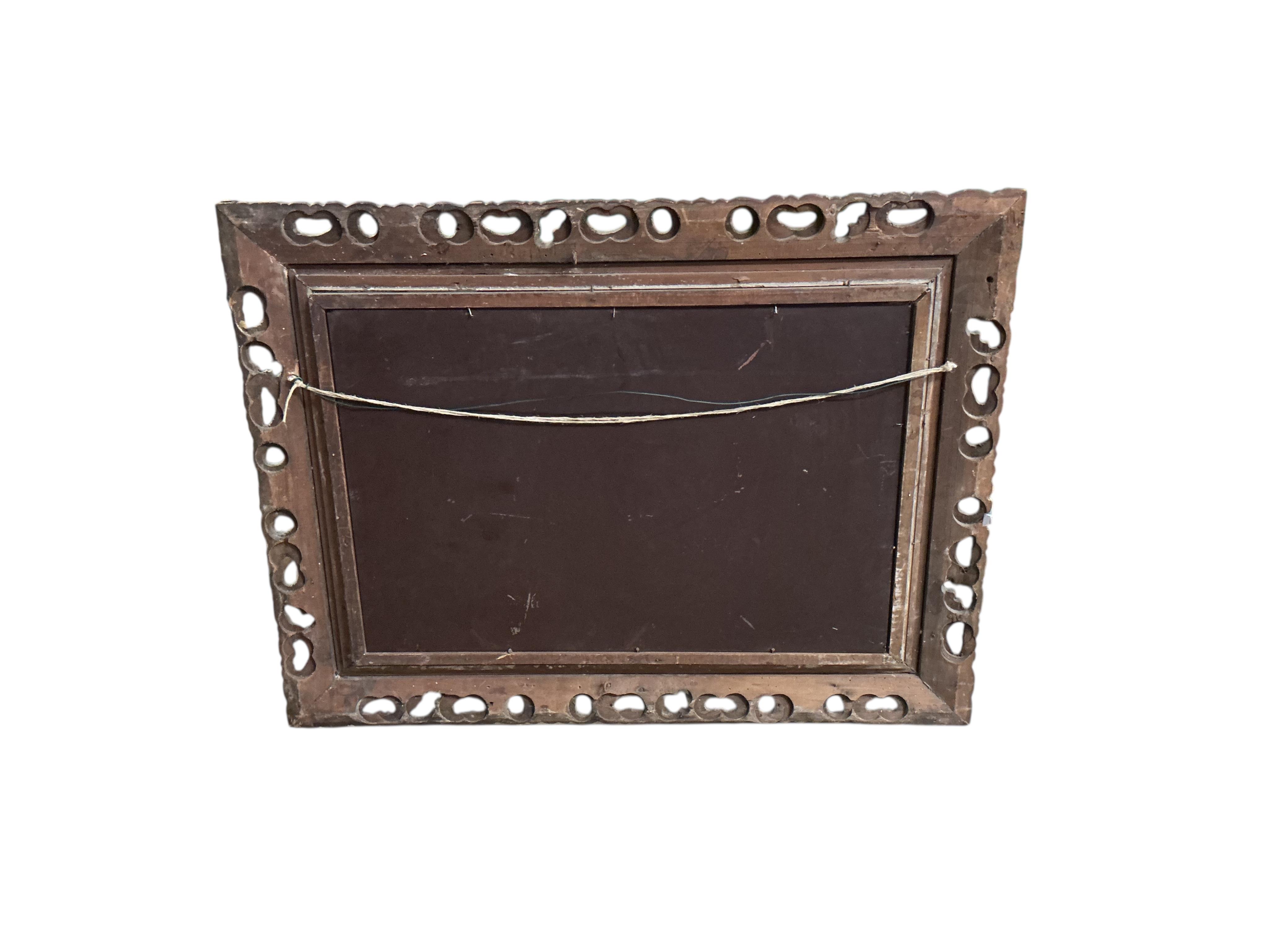A Victorian carved giltwood rectangular wall mirror, width 103cm, height 79cm